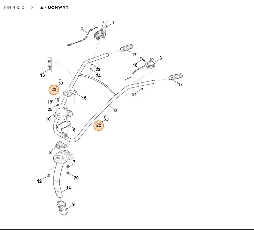 Duży rabat - STIHL Glebogryzarka MH445.0 Opaska zaciskowa 0000 988 9206